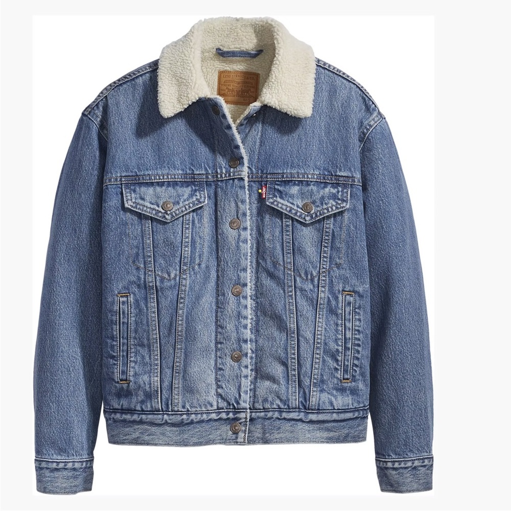 ❌ SOLD ❌ Levi’s Ex-Boyfriend Sherpa Trucker Jacket - Picture 2 of 11